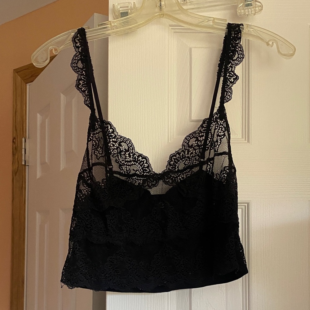 Only Hearts So Fine Black Lace Cami